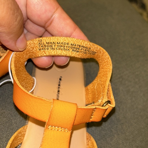 NWT Toddler Girls' Ella Sandals - Cat & Jack - Picture 8 of 9